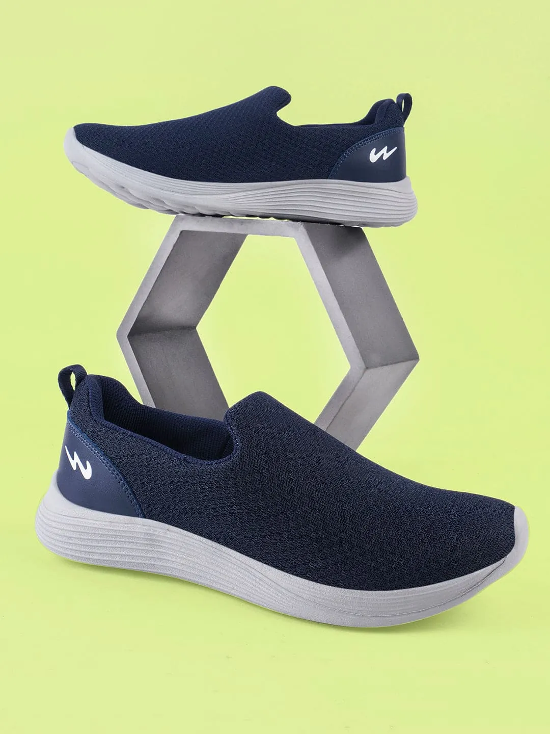 SHUTTLE Navy Men's Walking Shoes