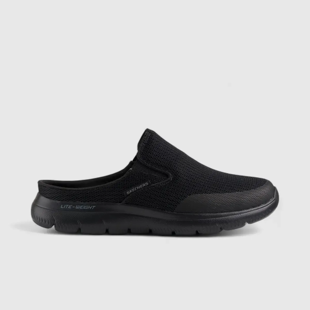 Skechers Comfort Open Back Slip On Black 232574