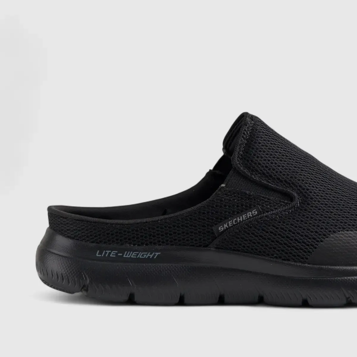 Skechers Comfort Open Back Slip On Black 232574