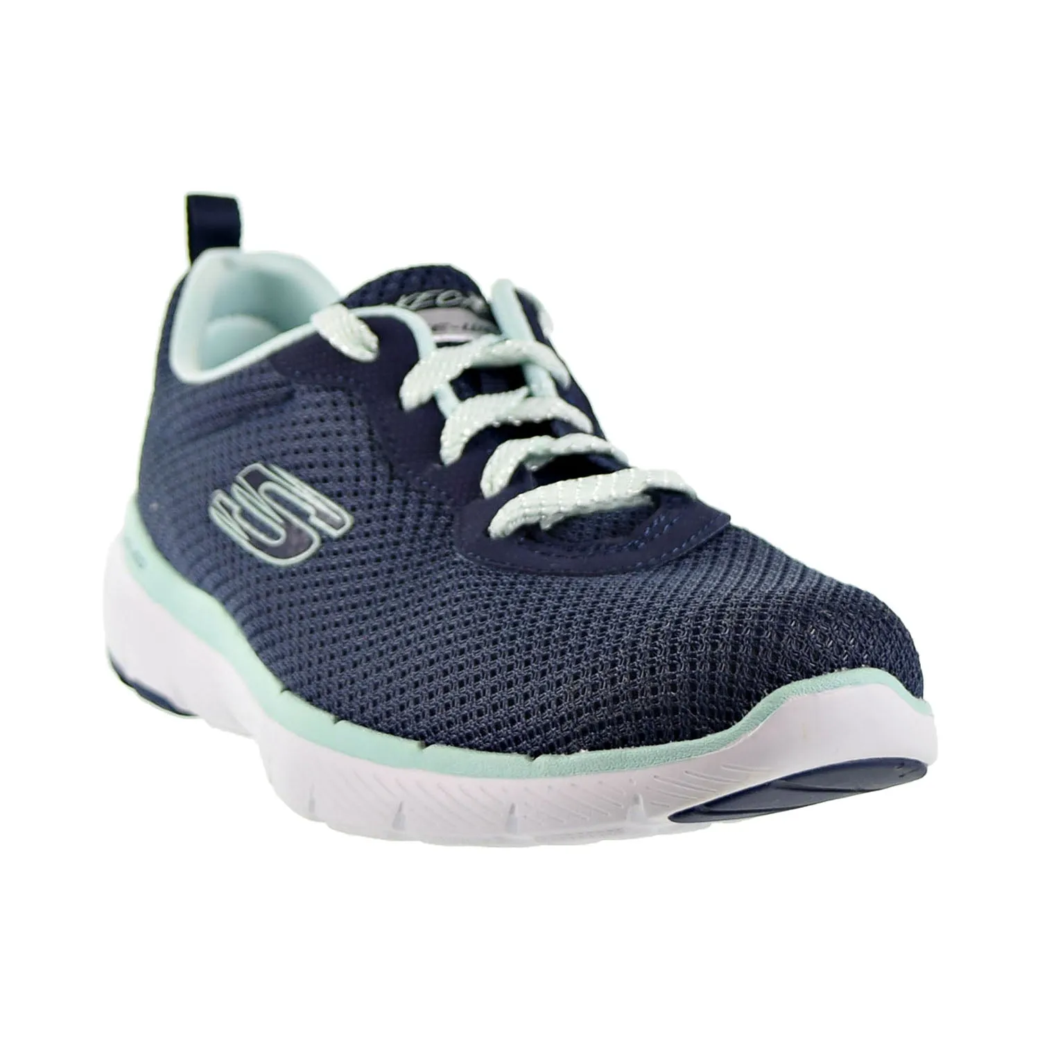 Skechers Flex Appeal 3.0 First Insight Womens Shoes Navy/Aqua