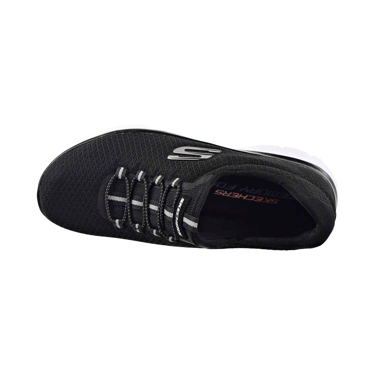 Skechers Summits Womens Shoes Black/White