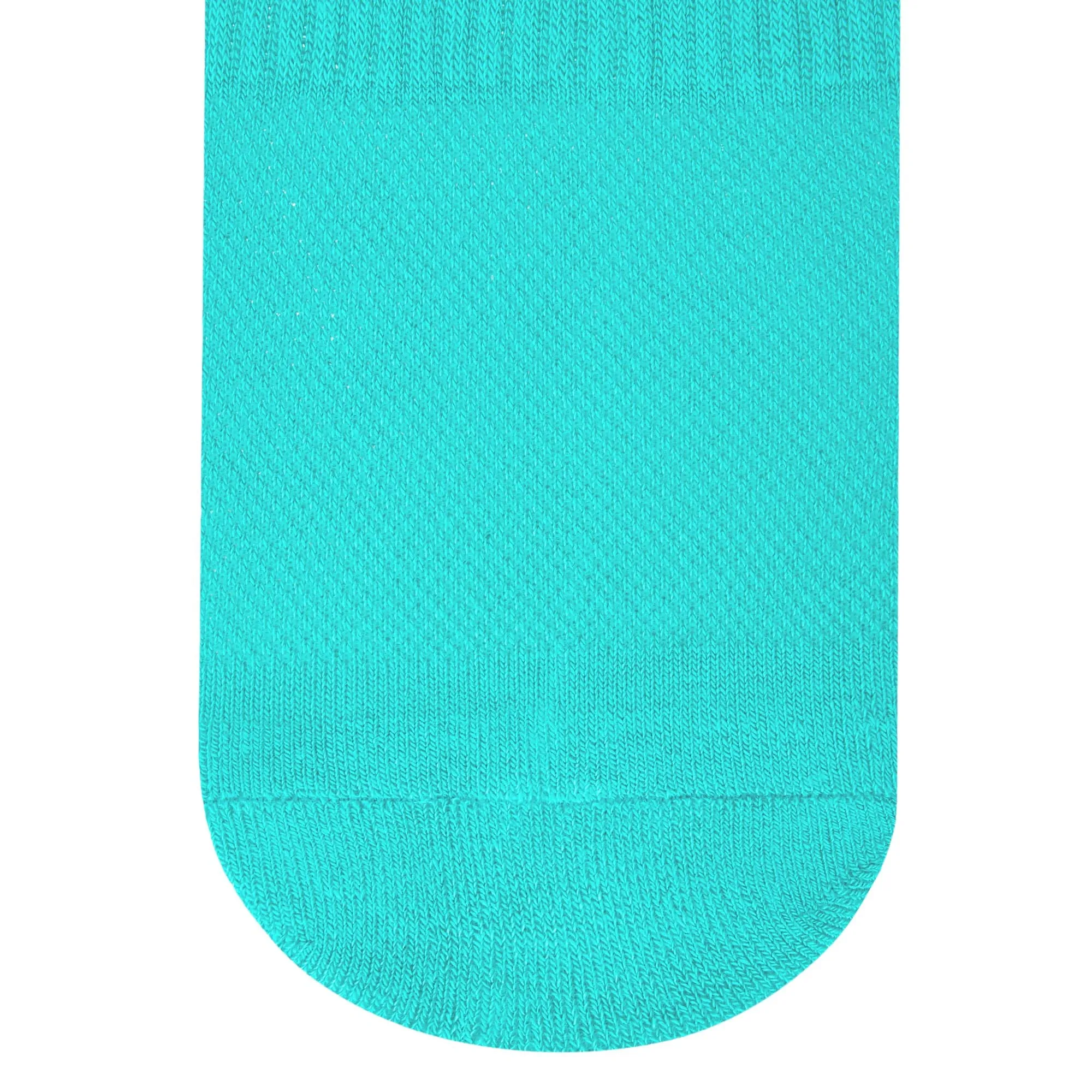 Solid Turquoise Bamboo Unisex Ankle Length Socks