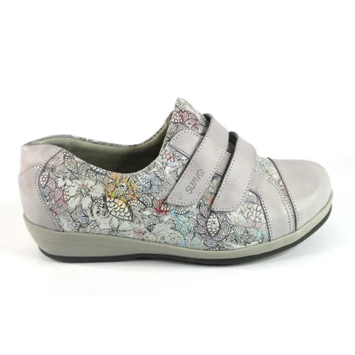 Suave  Extra Wide Walking Shoes - Joy - Grey Multi