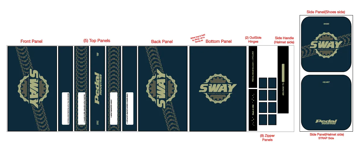 SWAY Team 2023 CYCLING RACEDAY BAG™