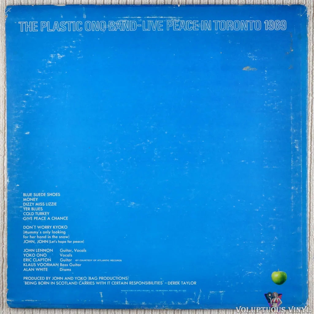 The Plastic Ono Band – Live Peace In Toronto 1969 (1969) Stereo