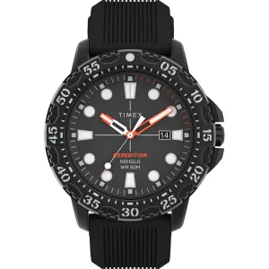 Timex Expedition Gallatin - Black Dial  Black Silicone Strap [TW4B25500]