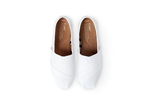 TOMS Women's Seasonal Classics Optic White Canvas 7 B - Medium