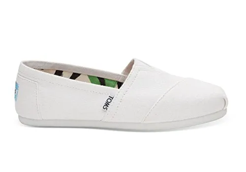 TOMS Women's Seasonal Classics Optic White Canvas 7 B - Medium