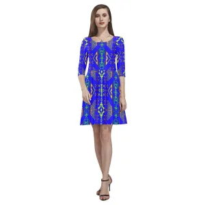 Upstream Expedition Midnight Run Tethys Half-Sleeve Skater Dress