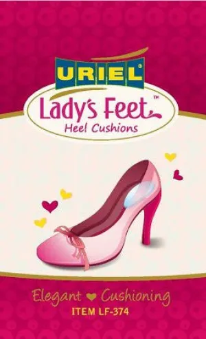 Uriel Lady's Silicone Heel Cushions for High-Heeled Shoes