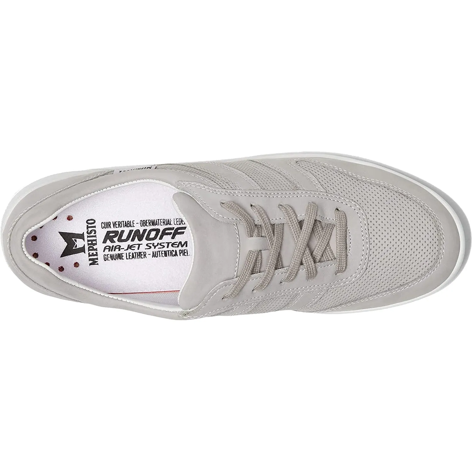 Women's Mephisto Rebeca Perf Light Grey Nubuck