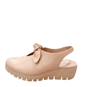 Wonders Nuede Bow Wedge Sandal|C33315NU