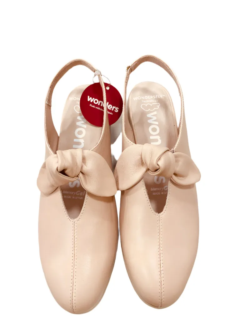 Wonders Nuede Bow Wedge Sandal|C33315NU