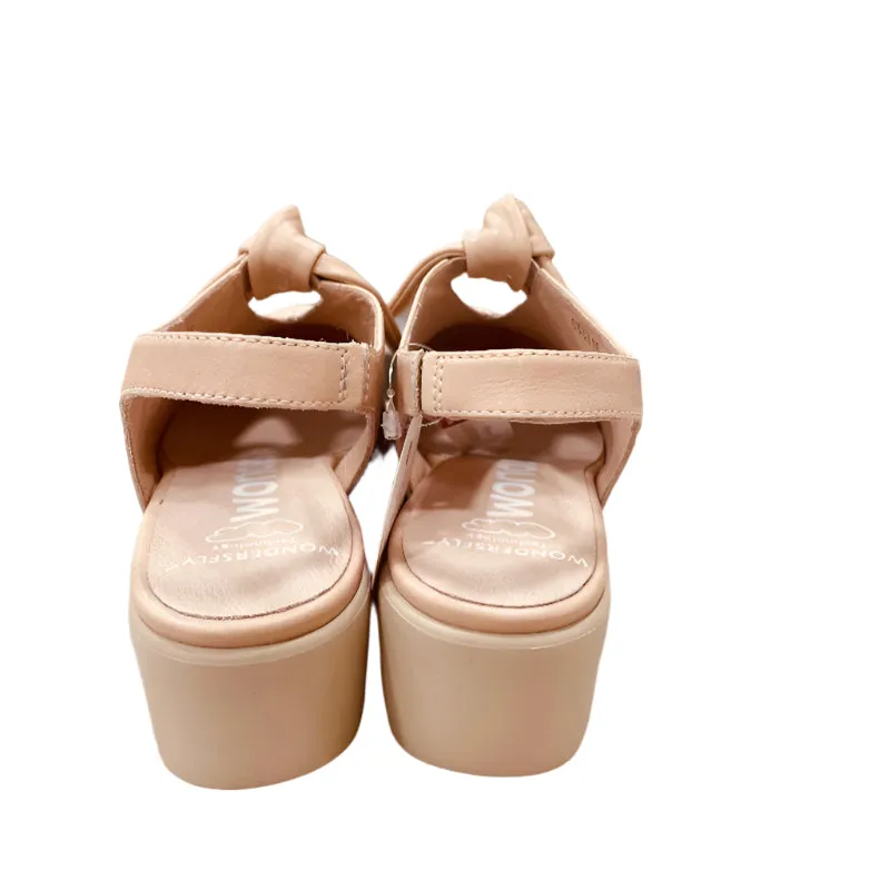 Wonders Nuede Bow Wedge Sandal|C33315NU